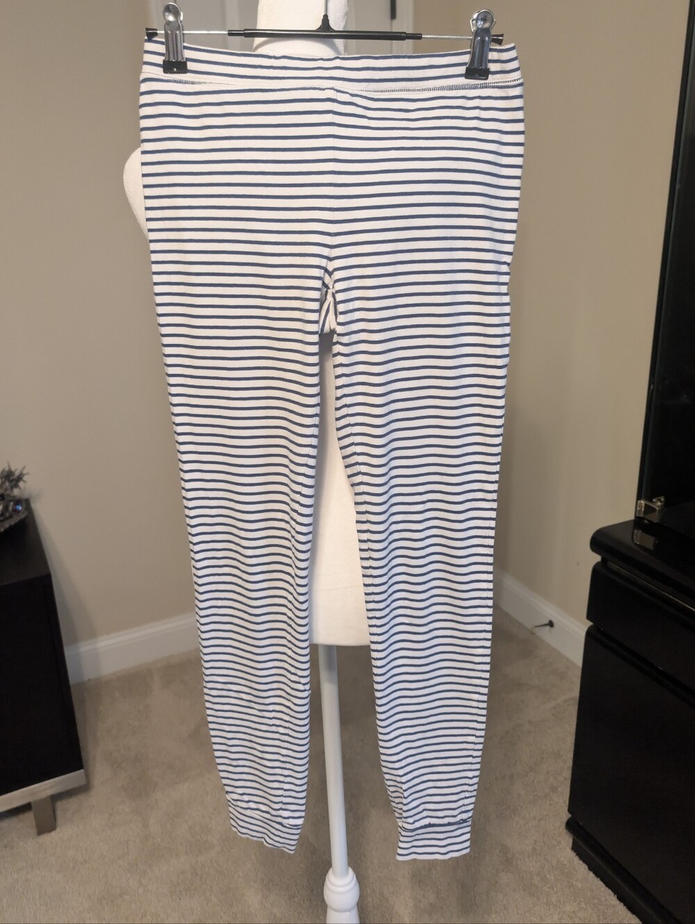 Gap Body Striped White & Navy Women’s Leggings